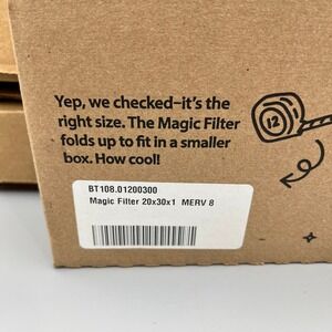 Magic Filter 20x30x1 HVAC Furnace Air Filter Air Cleaner BT 108.01200300 Merv‎ 8